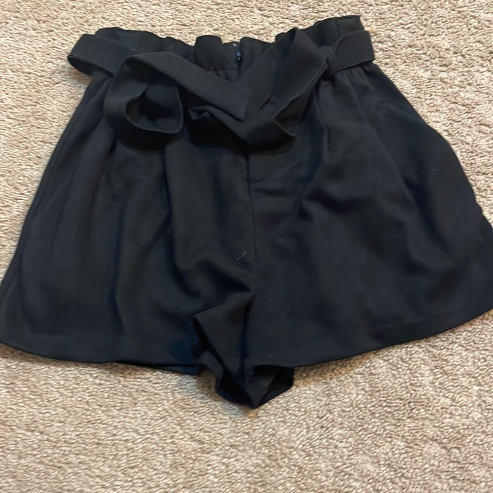 Aqua black shorts